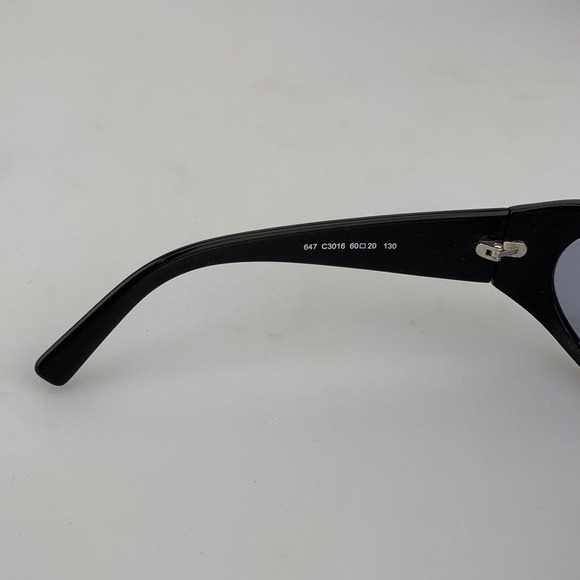 FENDI Sunglasses mod. 647 C3016 Black Oval Wrap Rhinestone Vintage Made in Italy main image 10